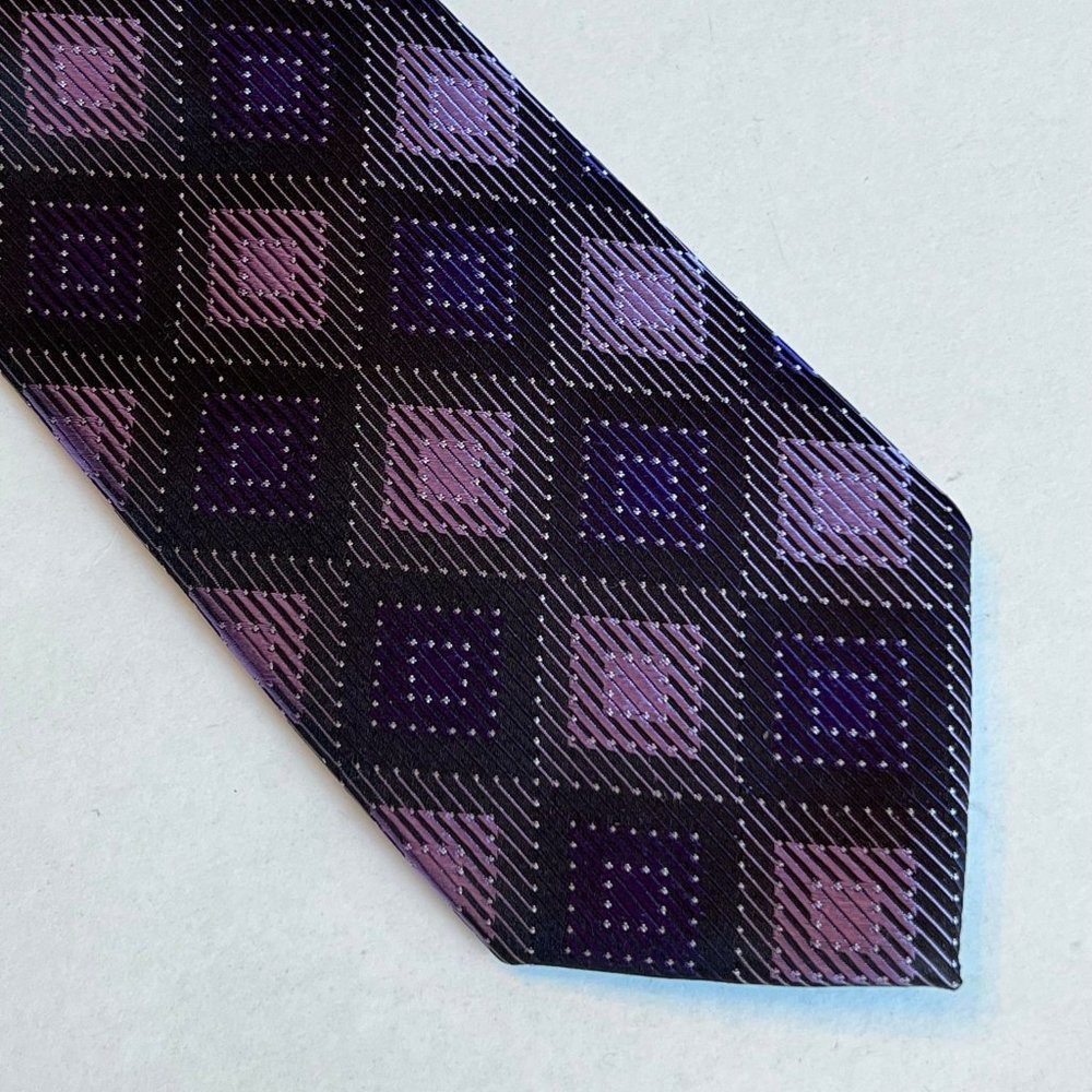 Michael Kors Silk Tie / Necktie Purple Black NWT